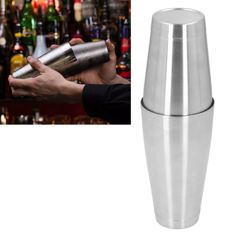 Cocktail Shaker Cup Kit Stainless Steel Bartender Shaking Tins Bartending