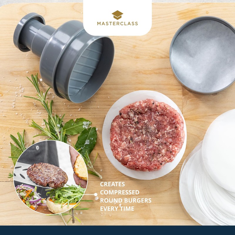 MasterClass Burger Maker Press, Burger Patty Maker for Homemade Burgers,
