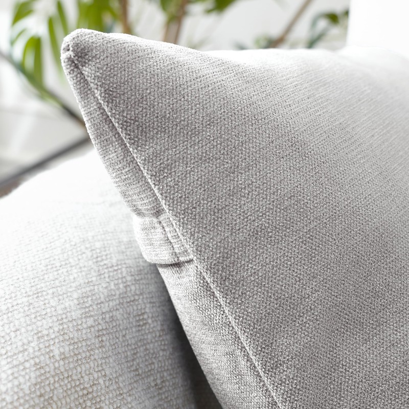 Encasa Homes Chenille Cushion Covers, Set of 2, Solid Colour,