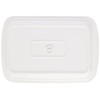 Le Regalo Stoneware 3-Piece Baking Dish, Glass Lid and Metal
