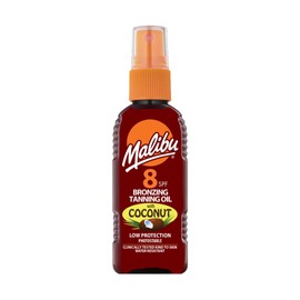 Malibu Sun SPF 8 Bronzing Tanning Oil, 100ml