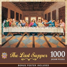 MasterPieces The Last Supper - Rompecabezas de 1000 piezas, rompecabezas desafiante para adultos