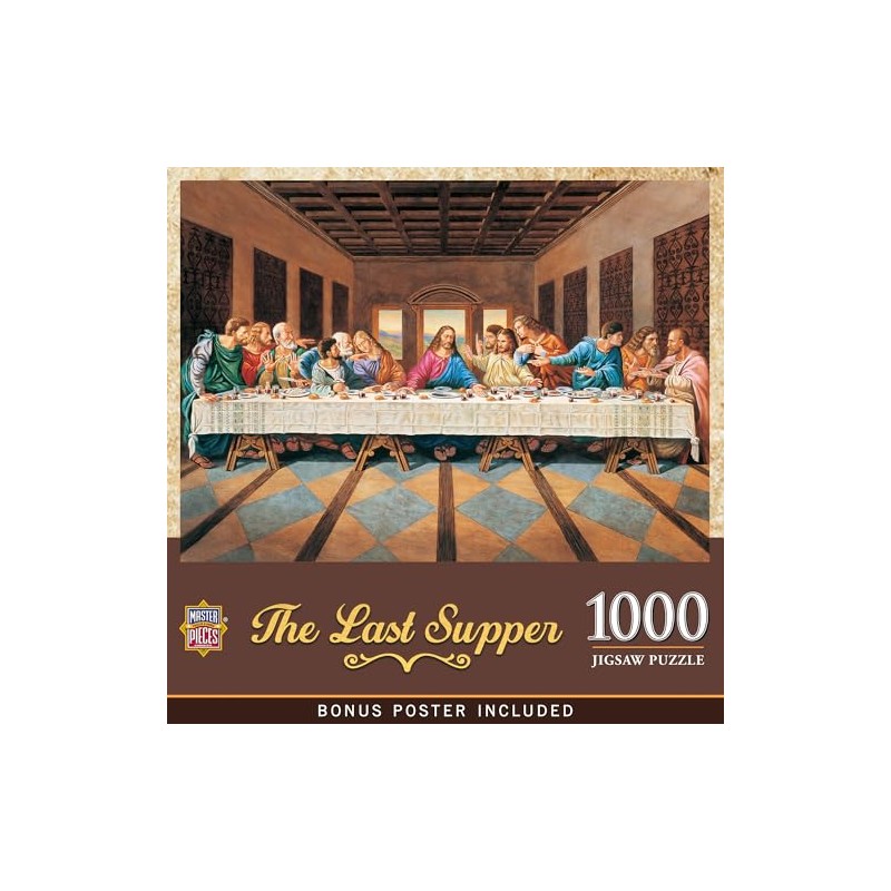 MasterPieces The Last Supper - Rompecabezas de 1000 piezas, rompecabezas