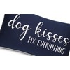 Rudransha Dog Kisses Fix Everything Embroidered Lumbar Accent Throw Pillowcase