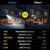 Kolpop Solar Lights Outdoor with Lenses, Remote Solar Security Lights
