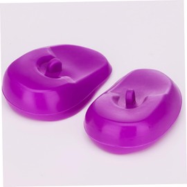 Ipetboom 6 Pairs earmuffs ear caps ear muffs ear hair dye water proof beauty tools Silica gel baking oil tab ear defenders toning