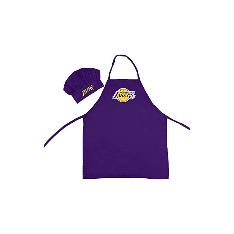 Pro Specialties Group Los Angeles Lakers Chef Hat/Apron Set -