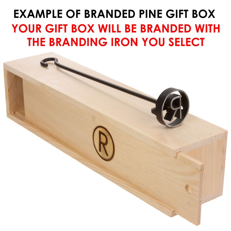 BBQ Fans Circle B Branding Iron for Steak, Buns, Wood