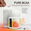 Aminoácidos PURE BCAA Powder Vegetal, Fermentado, Instantáneo Primetech 50 serv