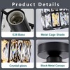 Ruibutrade Black Hallway Light Fixtures, Modern Semi Flush Mount Ceiling