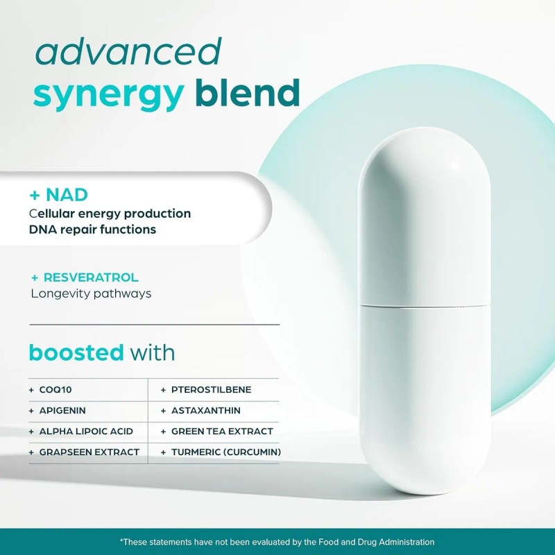 Thinbi Suplemento Nad 8457 Mg Nad+ Complex Nmn 60 Capsulas