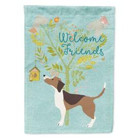 Caroline's Treasures BB7601GF Welcome Friends Beagle Flag Garden Size, Small, Multicolor