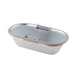 Yoshikawa aikata Stainless Steel Container, Brown, Made in Japan