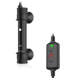 NICREW Aquarium Heater 50 W, Temperature Adjustable Aquarium Heater with Controller for Aquariums up to 40 L, Overheating Protection