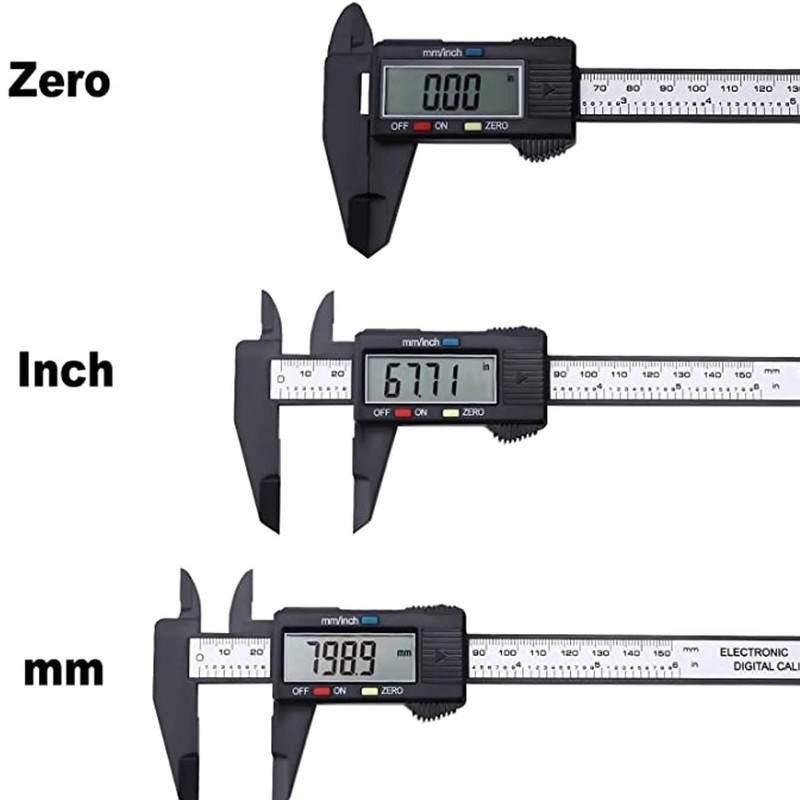 AYMBH Digital Vernier Caliper 6-Inch, Precision Electronic Micrometer with Large