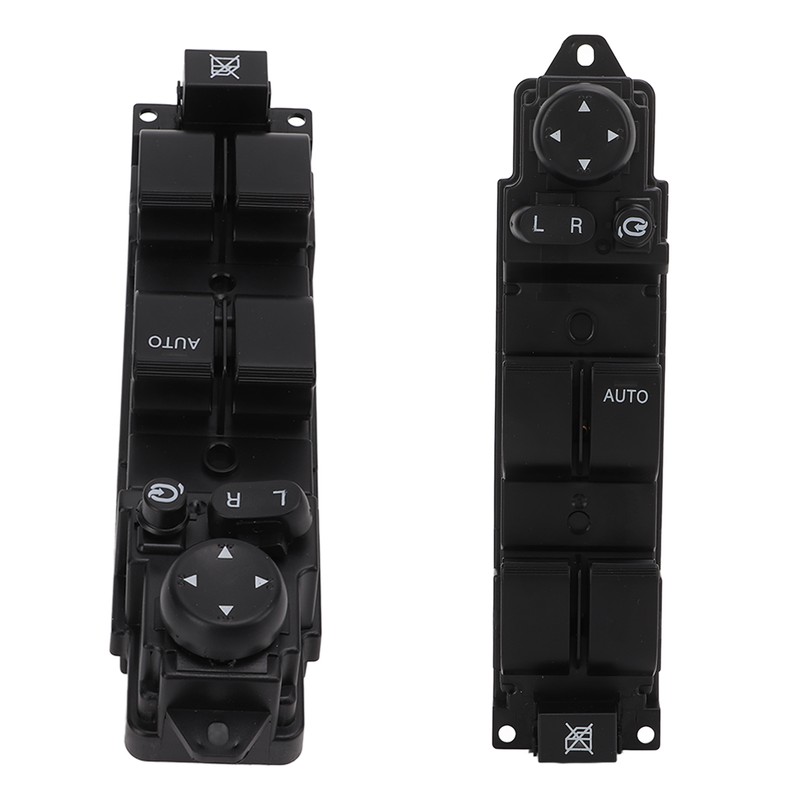 Power Window Switch D652‑66‑350A Black ABS Sturdy Replacement for Mazda