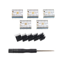 BCZAMD 3D Printer Upgraded Part FYSETC TMC2208 V1.2 5PCS: Stepper Motor Driver Stepstick Module Quiet Screwdriver - UART Mode Heatsink for Ram1.4 SKR MKS GEN Ramps Control MegaS X Motherboard