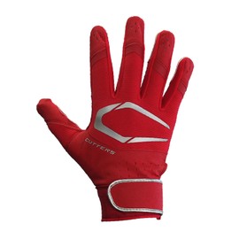 CUTTERS Batting Gloves B353 Prime Hero 3.0 Ambidextrous Baseball Softball M Red x Silver