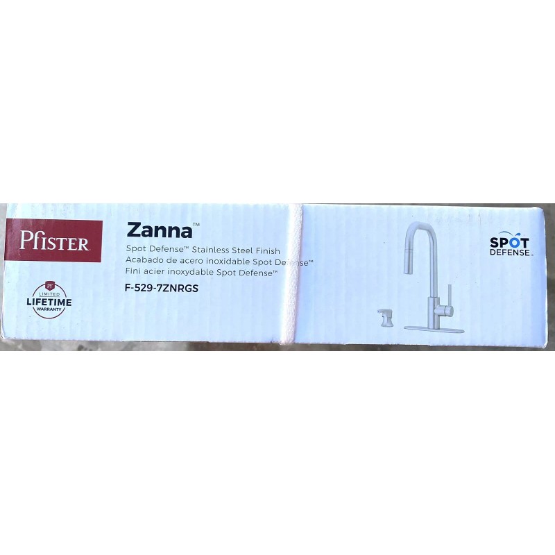 Pfister Zanna Pull Down Sprayer Kitchen Faucet w/Soap Dispenser Stainless