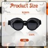 GlamRays Vintage Steampunk Goggles Punk Gothic Glasses Cosplay, black