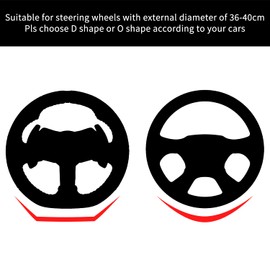DOMENICA Universal Car Steering Wheel Cover Carbon Fibre 36-40 cm Steering Wheel Protection Steering Wheel Cover Sport Non-Slip Cosy Ultralight (Blue)