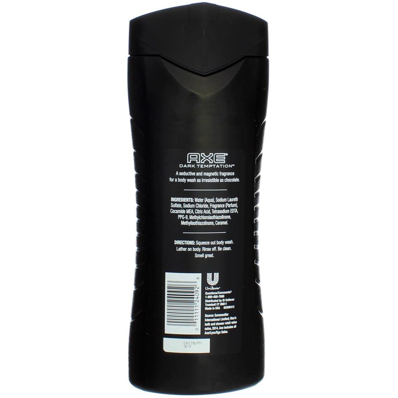 Axe Dark Temptation Shower Gel, 16 Ounce -- 6 per