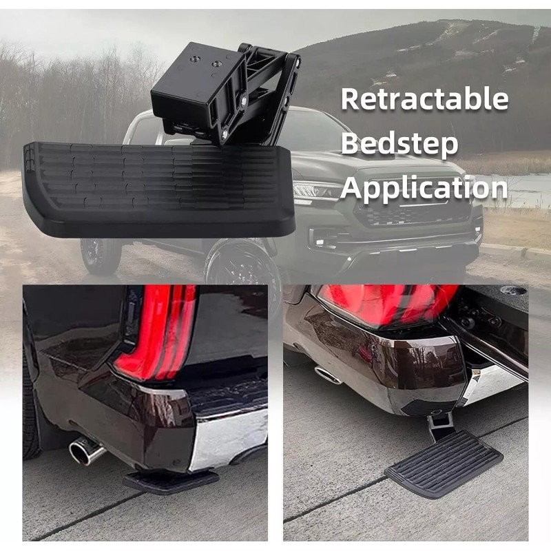 VEHITO New For 2022-2023 Toyota Tundra Rear Bumper Pedal Bed