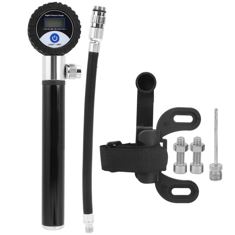 Portable Bicycle Air Pump Manual Tire Inflator 120PSI High Pressure