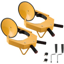 ATPEAM Wheel Lock Clamp, Anti-Theft, Heavy Duty, Adjustable, Tire Lock, 2 Pack, Black, Yellow
