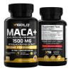 Organic Maca Root Powder Capsules Black, Yellow, Red -1000mg