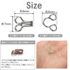 Spring Hook Set of 10 [Silver Glossy] Silver Mini Size