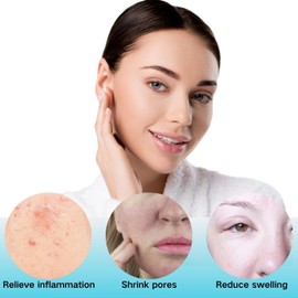 Face Bowl for Ice with Built-In Ice Tray, Silicone Facial Ice Bath Bowl for Shrinking Pores, Ice Face Bowl for Boosting Circulation for Men & Women, Skin Tightening, Easy Storage and Carrying，Black