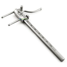 MEDENTRA Dental Orthodontic Gauge Bracket Height Positioning Measuring Caliper Ruler Dentist Lab Measurement Instrument (Dental Venus Apollo Gauge)