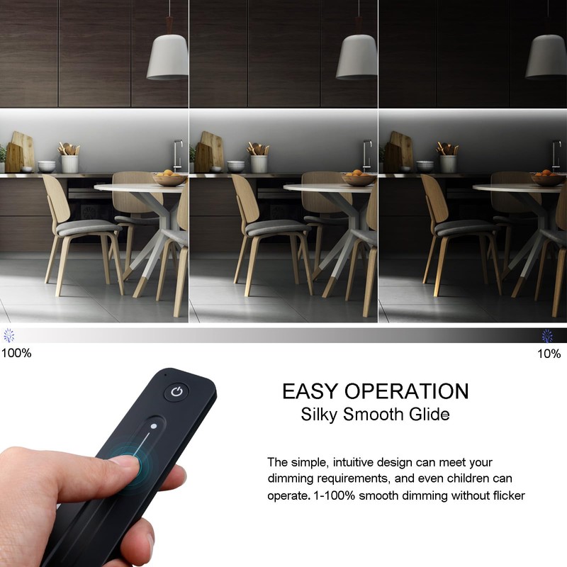 JOYLIT LED Dimmer Switch with Remote, DC 5V-36V 8A Magnetic