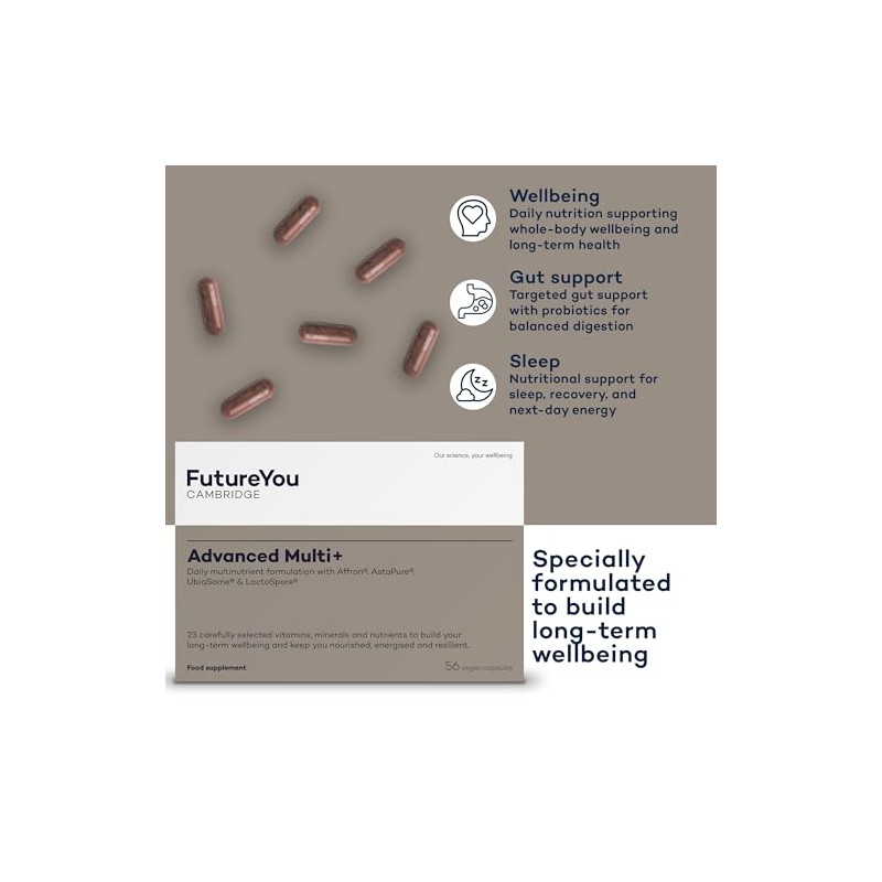 FutureYou Cambridge Advanced Multi+ – Next-Generation Daily Multivitamin with 23