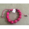 Unbranded Skull Head Resin Friendship Adjustable Bracelet Pink Or Purple