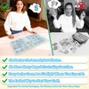 NICEVINYL Self Adhesive Chenille Patches：132PCS Blue Pre-Sort Varsity Letter Patch