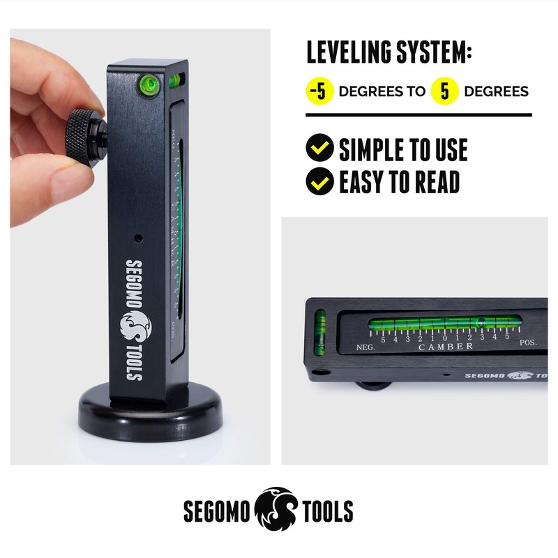 Segomo Tools Adjustable Universal Magnetic Camber Gauge | Magnetic Camber