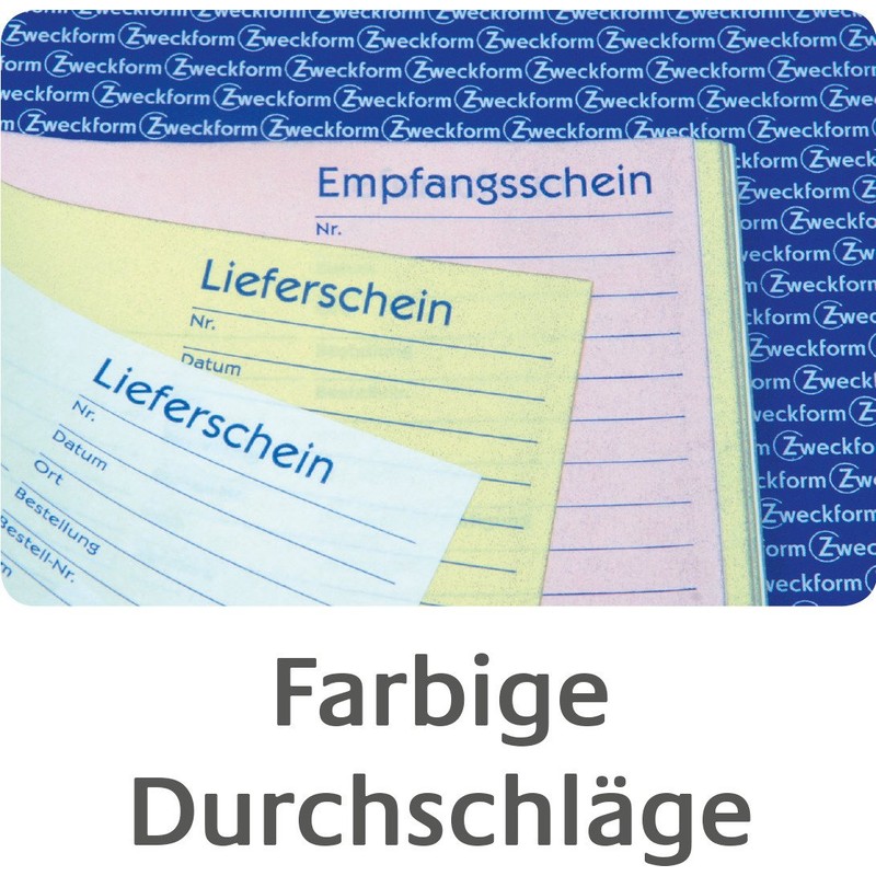 Avery Zweckform 1742 receipt small business (A6 cross, self-copy, 2x40