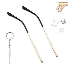 Metal Glasses Replacement Temple Eyeglass Arms Legs Glasses Repair Kit Universal with Screws and Screwdriver