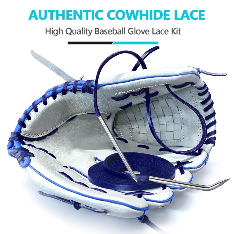 Baseball Glove Lace, Mitt Lace Repair Kit Softball 2 Leather