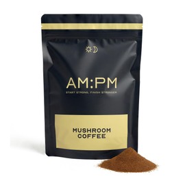 AM:PM Nutrition AM:PM Nutrition Mushroom Coffee with Lion's Mane, Reishi & Cordyceps - Healthy Energy & Focus Boost - A Blend of Arabica & Robusta Coffee with Functional Mushrooms - 60 Servings