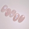 Soft Chrome Handmade Nails - Coffin Long / 소프트크롬 수제네일