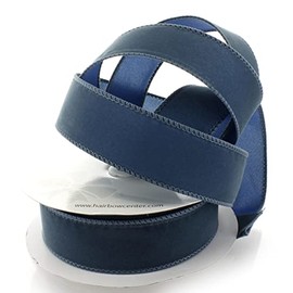 Ribbon Traditions 1.5" Wired Suede Velvet Ribbon Antique Blue - 10 Yards