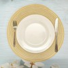 MuuXii Round Placemats for Dining Table 15 Inch, Braided Cotton