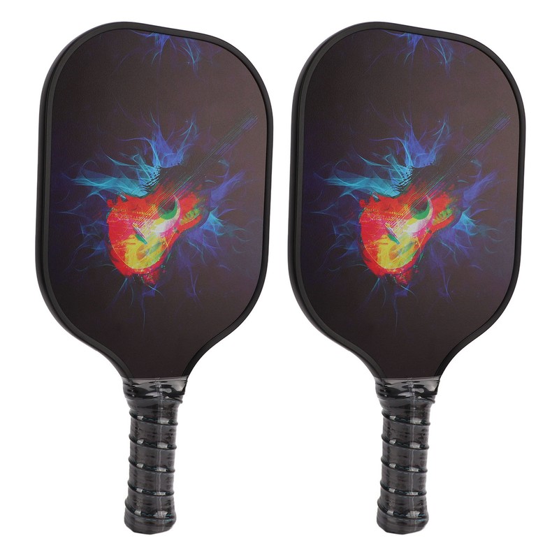 Pickleball Set 2 Rackets 4 Balls 1 Racket Bag Glass