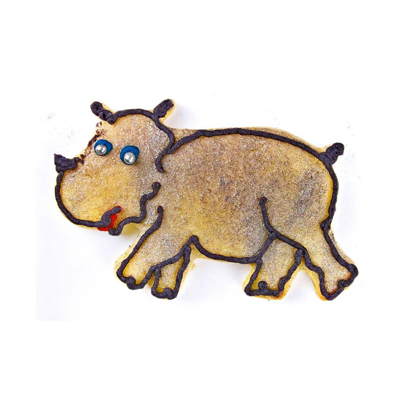 Staedter Hippopotamus Shape Cookie Cutter, Silver