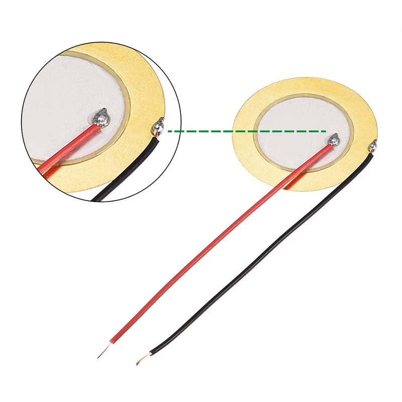 uxcell 5Pcs Piezo Discs 27mm Acoustic Pickup Transducer Microphone Trigger