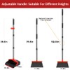 2-Pack is More economical,Brooms with Dustpan Combo Set， with 52"