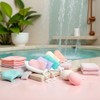 Bolsa De Jabón De Malla Exfoliante, 5 Unidades, Con Espuma